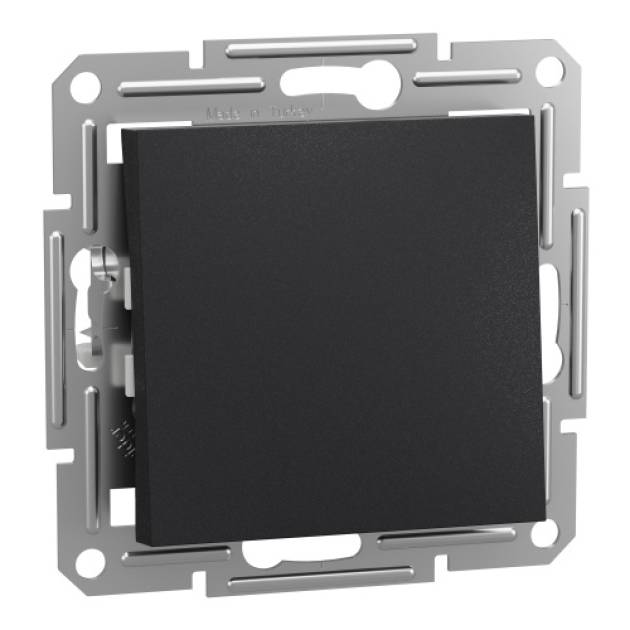 ASFORA Egypólusú kapcsoló, rugós bekötés, antracit (101) 