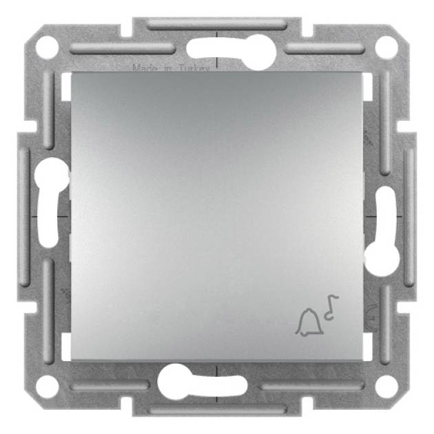 ASFORA Egypólusú nyomó, csengőjel, rugós bekötés, alumínium 