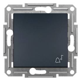 ASFORA Egypólusú nyomó, csengőjel, rugós bekötés, antracit