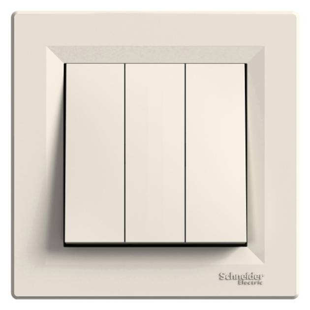 ASFORA Hármas kapcsoló, bézs 