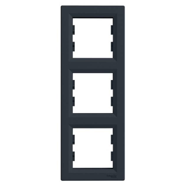 ASFORA Hármas keret, függőleges, antracit 