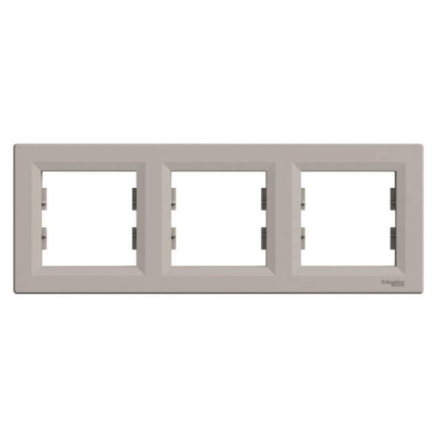 ASFORA Hármas keret, vízszintes, bronz 