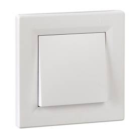 ASFORA Keresztkapcsoló - IP44, kerettel, fehér