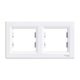 ASFORA Kettes keret, vízszintes, fehér