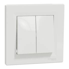 ASFORA Kettős nyomó, rugós bekötés, fehér