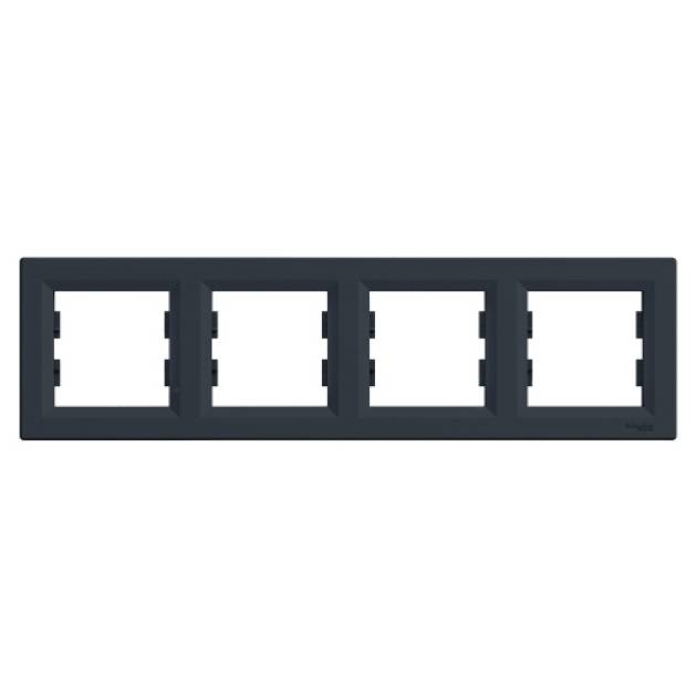 ASFORA Négyes keret, vízszintes, antracit 