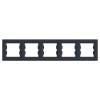 ASFORA Ötös keret, vízszintes, antracit 