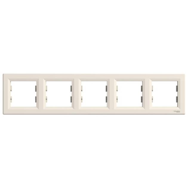 ASFORA Ötös keret, vízszintes, bézs 