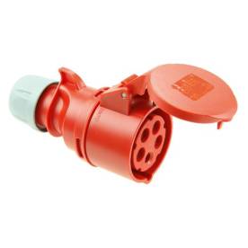 Dugalj lengő 16A 5-pólus 400V(50+60Hz) piros IP44 műanyag egyenes