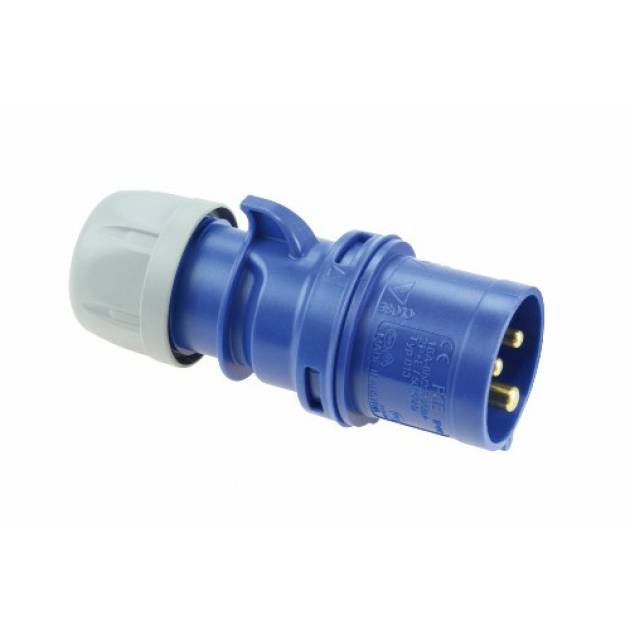 Dugvilla lengő 16A 3-pólus 230V(50+60Hz) kék IP44 műanyag csavarkapcsos 