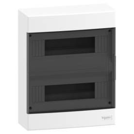 EASY9 EU Kiselosztó, füstszínű ajtó, falon kívüli, 2x12 modul, PEN