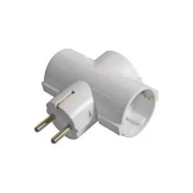 Entac Földelt T-elosztó vízszintes, műanyag 16A