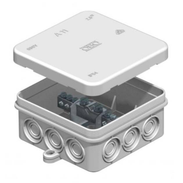 EPH-sín fürdőszobába szigetelt sárgaréz fix 90.5mm x 39.3mm x 90.5mm 1804 AP OBO