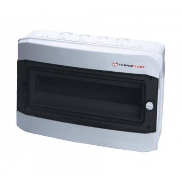 FALON KÍVÜLI KISELOSZTÓ DOBOZ, D SOROZAT, 12MODULOS, 319X259X144 MM, IP65 