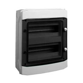 FALON KÍVÜLI KISELOSZTÓ DOBOZ, D SOROZAT, 24 MODULOS, 319X383X142 MM, IP65