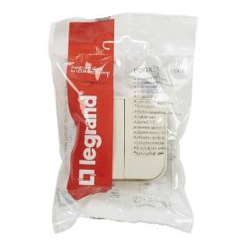 Forix IP20 falon kívüli kettős egypólusú kapcsoló, 10 AX - 250 V~ bézs