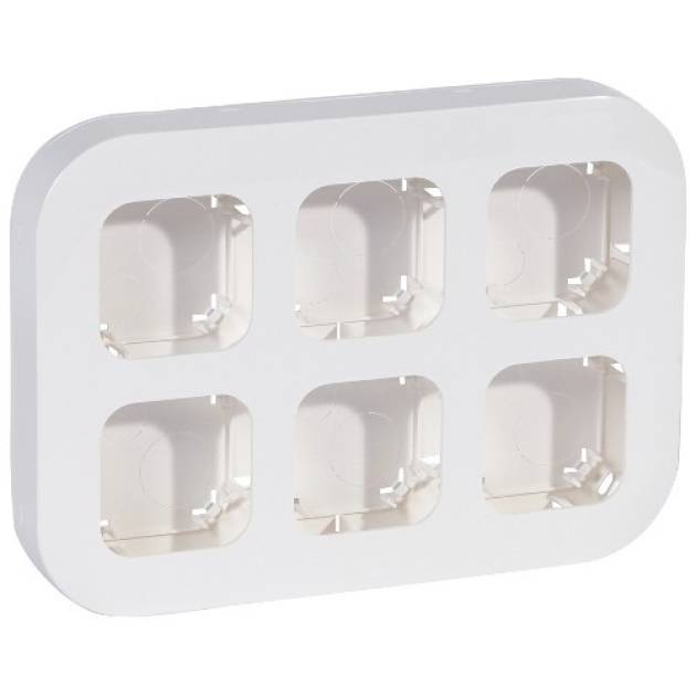 Forix IP20 fk 6-os munkaállomás, vízszintesen/függőlegesen felszerelhető, fehér 