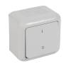 Forix IP44 falon kívüli kétpólusú kapcsoló 10 AX - 250 V~ szürke 