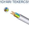 H05VV-F|MT 2x1,5mm2 PVC szigetelésű sodrott réz erű kábel, gyári tekercs 