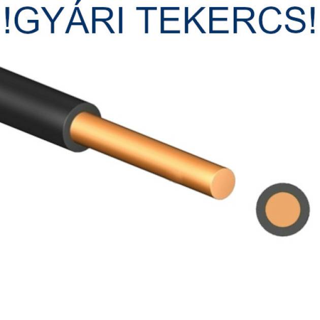 H07V-U|MCU 2,5mm2 kék PVC szigetelésű réz egyerű vezeték, gyári tekercs 
