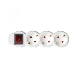 Home NV 3K-3/WH/1,5 hálózati elosztó, 3 m, H05VV-F 3G1,5 mm2 kábel, kétpólusú ka