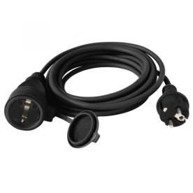 Home NV 7-10/GY hosszabbító, 10 m, H07RN-F 3G1,5 mm2 kábel, IP44 védelem, zárófe