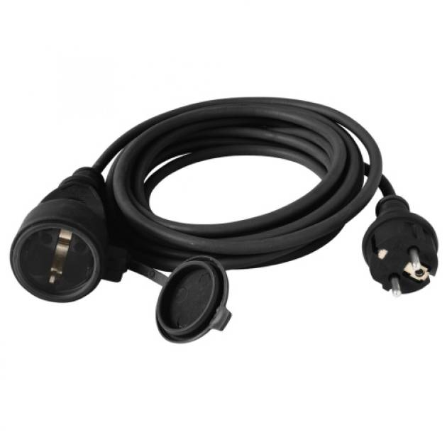 Home NV 7-20/GY hosszabbító, 20 m, H07RN-F 3G1,5 mm2 kábel, IP44 védelem, zárófe 