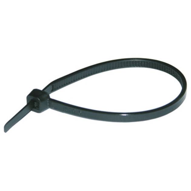 Kötegelő 250mm x 4.8mm fekete műanyag belsőfogas 68mm-max.kötegátmérő Haupa 