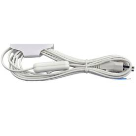 MTL 2x0,75 2m fehér, kapcsolóval