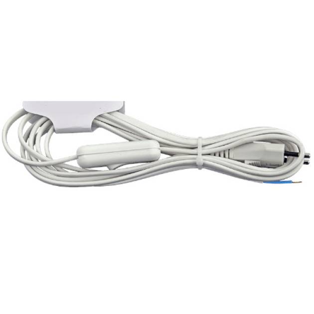 MTL 2x0,75 2m fehér, kapcsolóval 