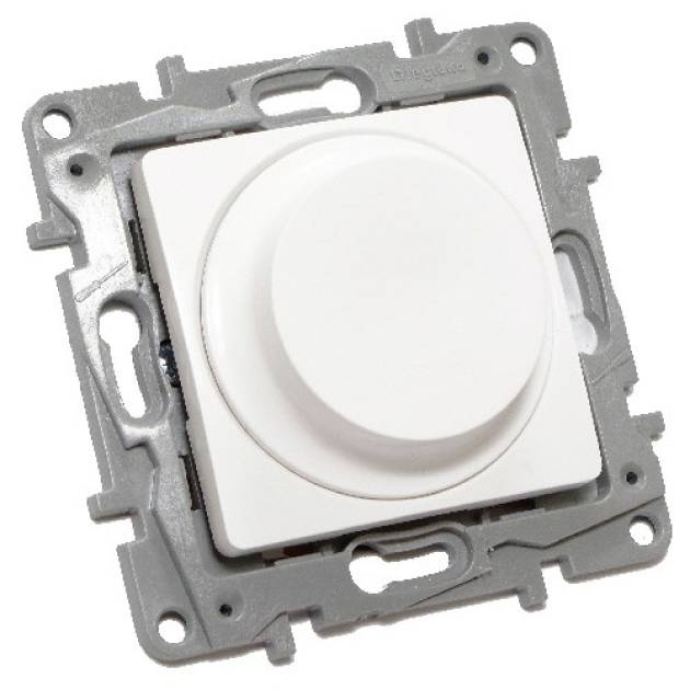 Niloé forgatógombos fényerőszabályzó 5 - 300 W (izzó, halogén), 2-vezetékes, feh 
