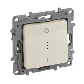 Niloé kétpólusú kapcsoló fényjelzős, körömmel, bézs