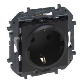 Niloé Step 2P+F csatlakozóaljzat (csavaros), fekete