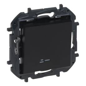 Niloé Step egypólusú kapcsoló jelzőfénnyel (rugós), 10AX, fekete