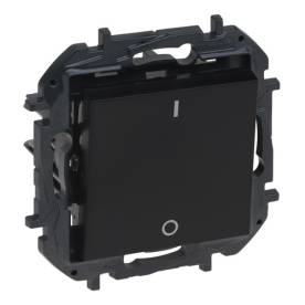 Niloé Step kétpólusú kapcsoló, 10AX, fekete