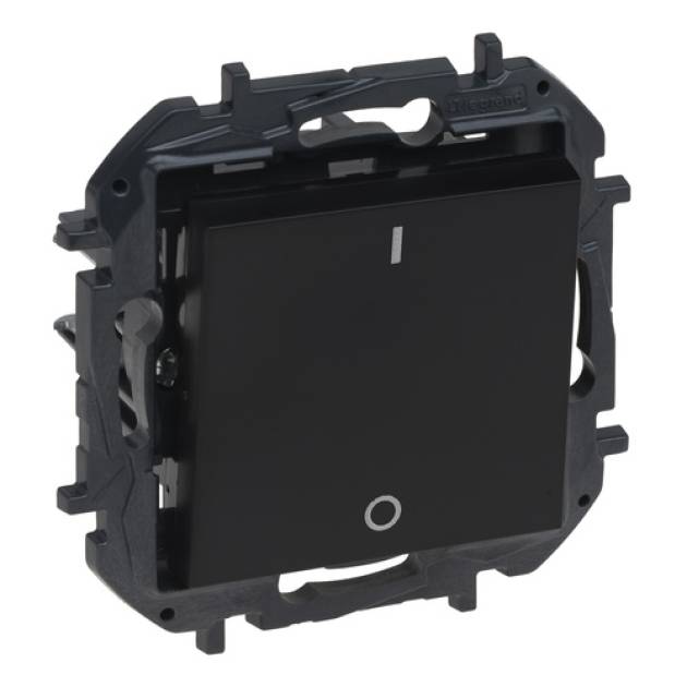 Niloé Step kétpólusú kapcsoló, 10AX, fekete 