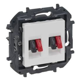 Niloé Step kettős hangszóró aljzat, fehér