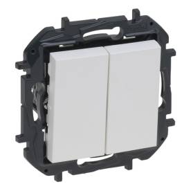 Niloé Step kettős váltókapcsoló, 10AX, fehér