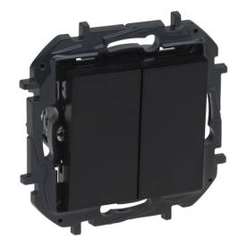 Niloé Step kettős váltókapcsoló, 10AX, fekete