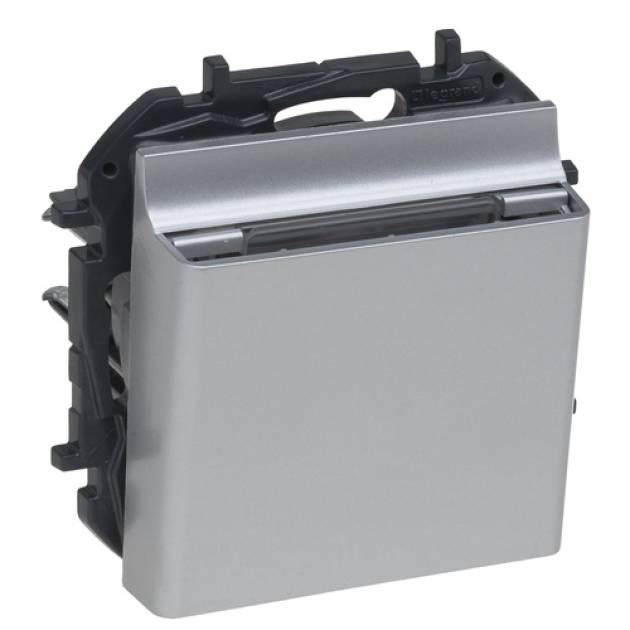 Niloé Step mechanikus hotelkártya-kapcsoló, alumínium 