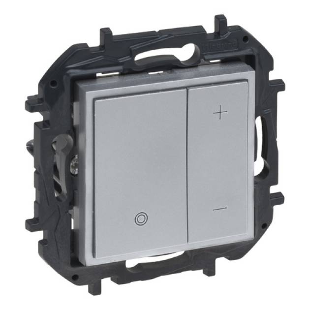 Niloé Step nyomógombos fényerőszabályzó 125W, 2 vezetékes, alumínium 