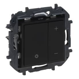 Niloé Step nyomógombos fényerőszabályzó 125W, 2 vezetékes, fekete