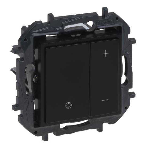 Niloé Step nyomógombos fényerőszabályzó 125W, 2 vezetékes, fekete 