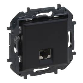 Niloé Step RJ45 Cat.6A UTP aljzat, fekete