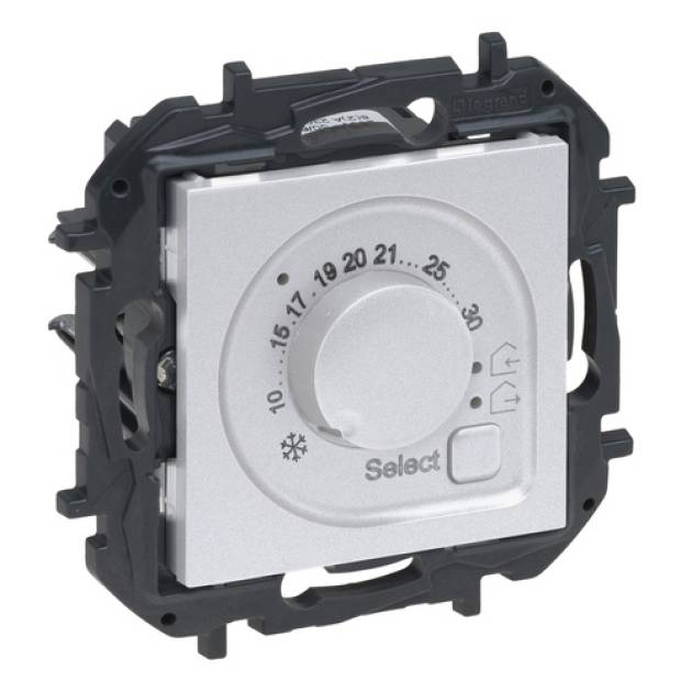 Niloé Step szobatermosztát, 8A, alumínium 