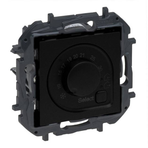 Niloé Step szobatermosztát, 8A, fekete 