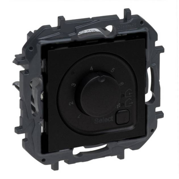 Niloé Step szobatermosztát padlófűtéshez, 16A, fekete 