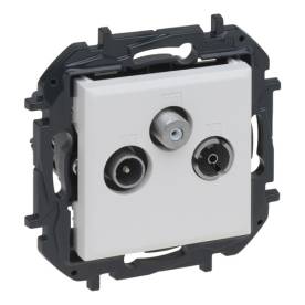 Niloé Step TV-R-SAT átmenő aljzat (14 dB), fehér