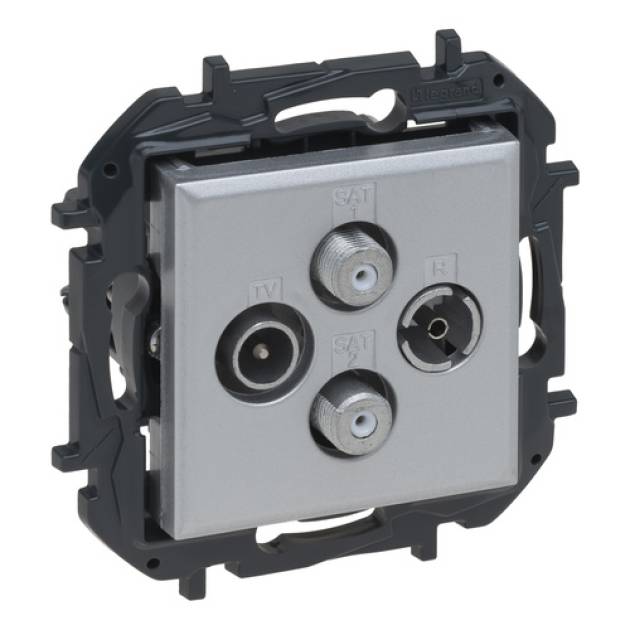 Niloé Step TV-R-SAT-SAT csillagpontos aljzat (1,5 dB), alumínium 