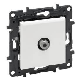 Niloé Step TV végzáró aljzat "F" típus (1,5 dB), fehér